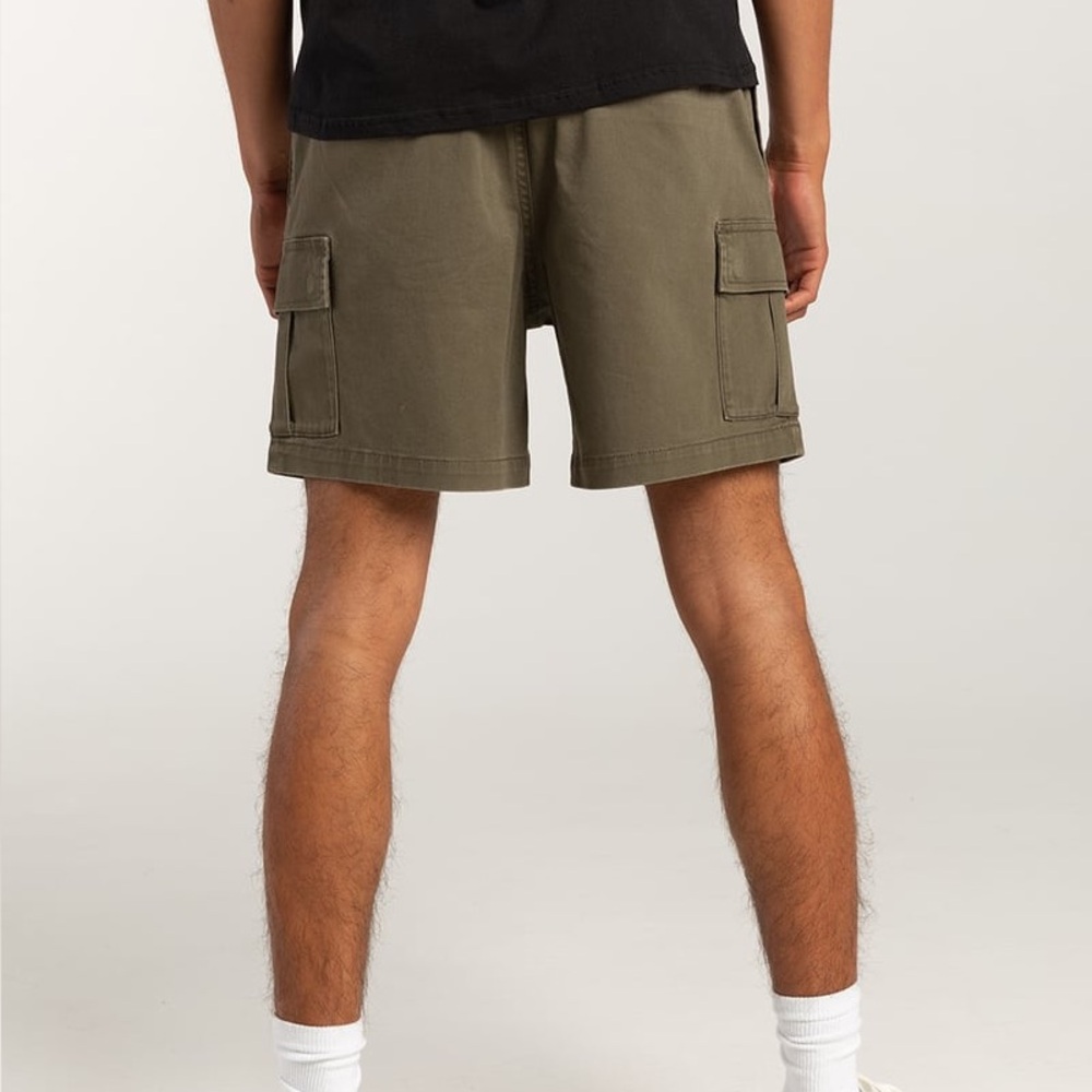 Green RSQ x Active Skate Shop cargo shorts punk bottoms going out festival vibes